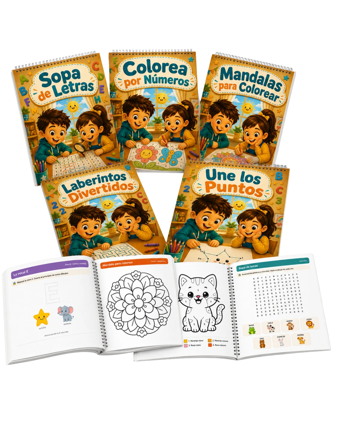 Actividad de la biblioteca con clipart